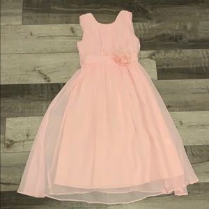 Beautiful pink girls flower dress